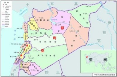 ​叙利亚面积相当于中国哪个省