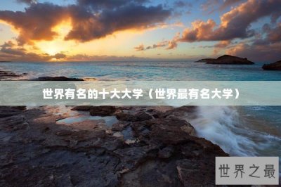​世界有名的十大大学（世界最有名大学）