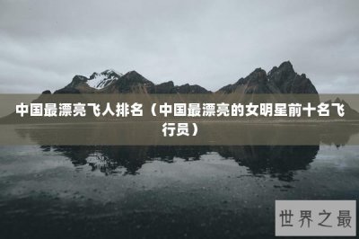 ​中国最漂亮飞人排名（中国最漂亮的女明星前十名飞行员）