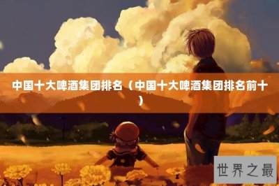 ​中国十大啤酒集团排名（中国十大啤酒集团排名前十）