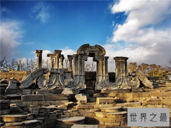 圆明园的资料和图片,显示一共有350左右公顷