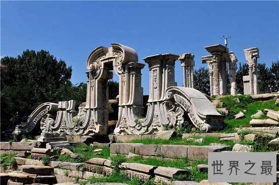 圆明园的资料和图片,显示一共有350左右公顷