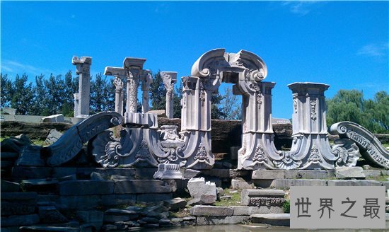 圆明园的资料和图片,显示一共有350左右公顷