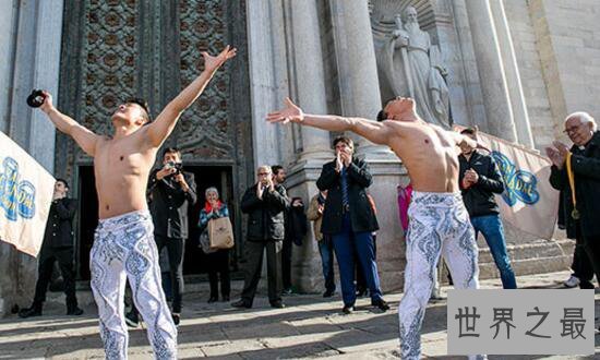 越南兄弟打破头顶头上台阶最多纪录,成功上台阶90级