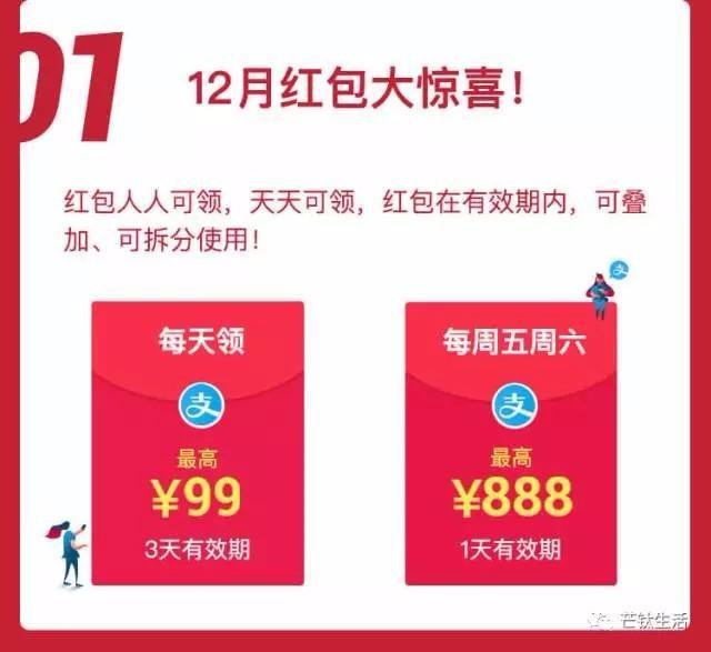 支付宝口令红包,人人可领,天天可领,最高99元!