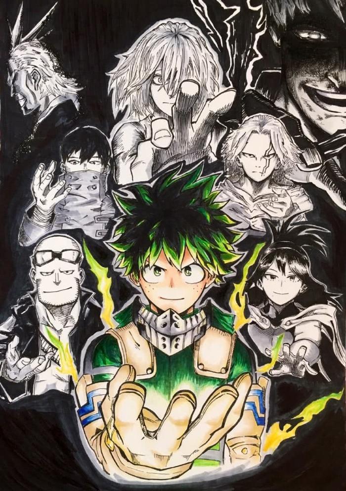 我英:历代OFA全露面,有几个看起来像反派,欧叔画风最独特