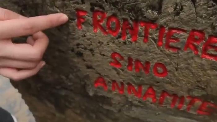 广西“最特别”的中越界碑,两侧有豁口,已经成为国家级文物