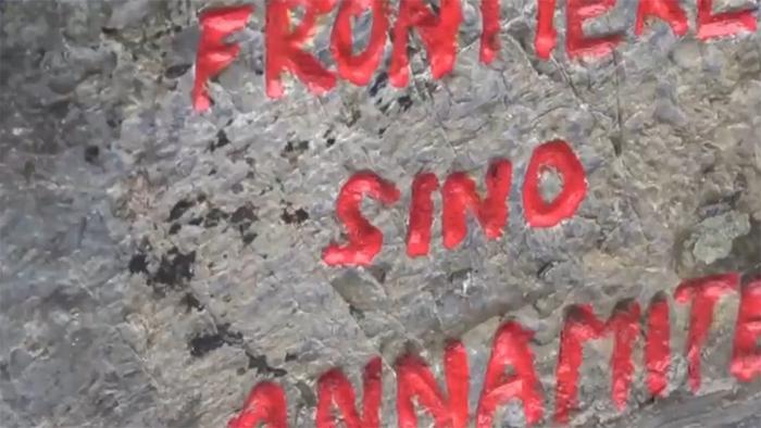 广西“最特别”的中越界碑,两侧有豁口,已经成为国家级文物