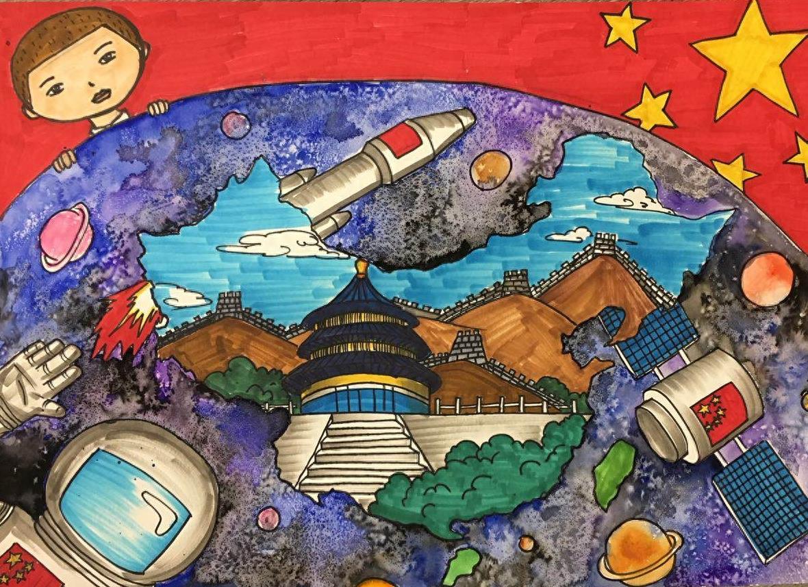 70周年华诞,共绘祖国繁荣;少儿创意美术图集《我爱我的祖国》