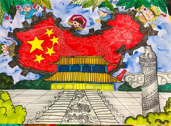 70周年华诞,共绘祖国繁荣;少儿创意美术图集《我爱我的祖国》