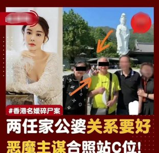 ​蔡天凤生前，蔡母和两任女婿来往密切，蔡天凤结局早已注定