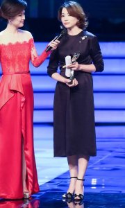 ​主持人董卿的高跟鞋美图