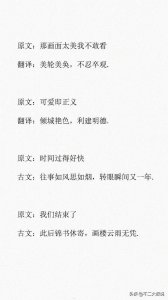 ​整理了些用古文来表述流行语的句子，请查收