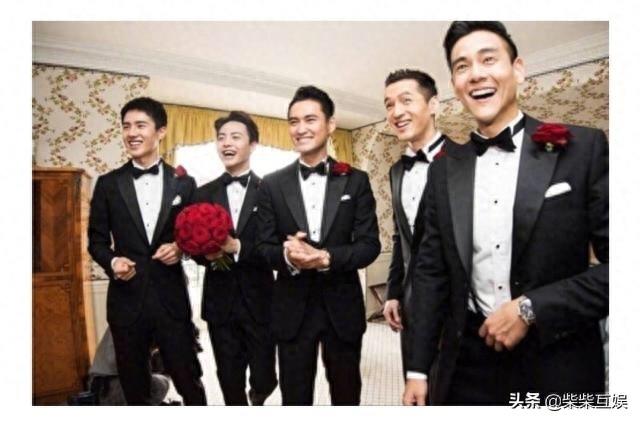 盘点史上最强伴郎团:黄晓明的帅哥最多,胡歌是常客