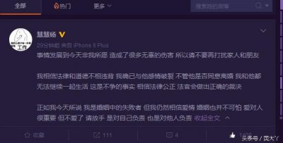 ​宋哲老婆杨慧发微博称：仍相信爱情，爱对人很重要
