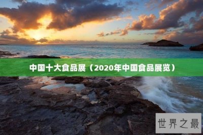 ​中国十大食品展（2025年中国食品展览）