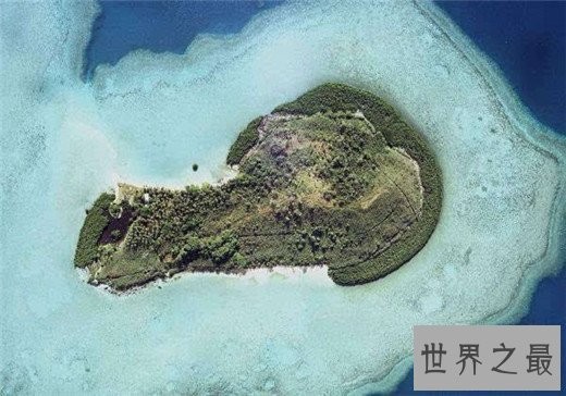 世界十大造型最酷的海岛，塔法卢阿心形岛像极了爱情