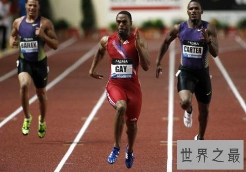 十大最快男子100米短跑运动员，第一个绝对认识。
