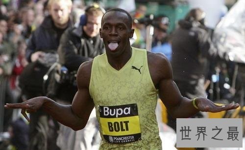 十大最快男子100米短跑运动员，第一个绝对认识。