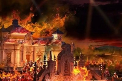 ​八国联军火烧圆明园历史事件，大火连烧3天3夜(世界名园化为废墟)