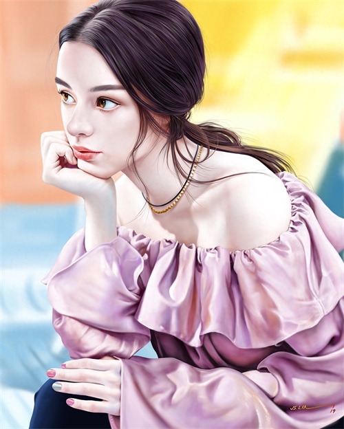 一组画风写实光影运用十分唯美的插画欣赏!非常有美感的一组作品