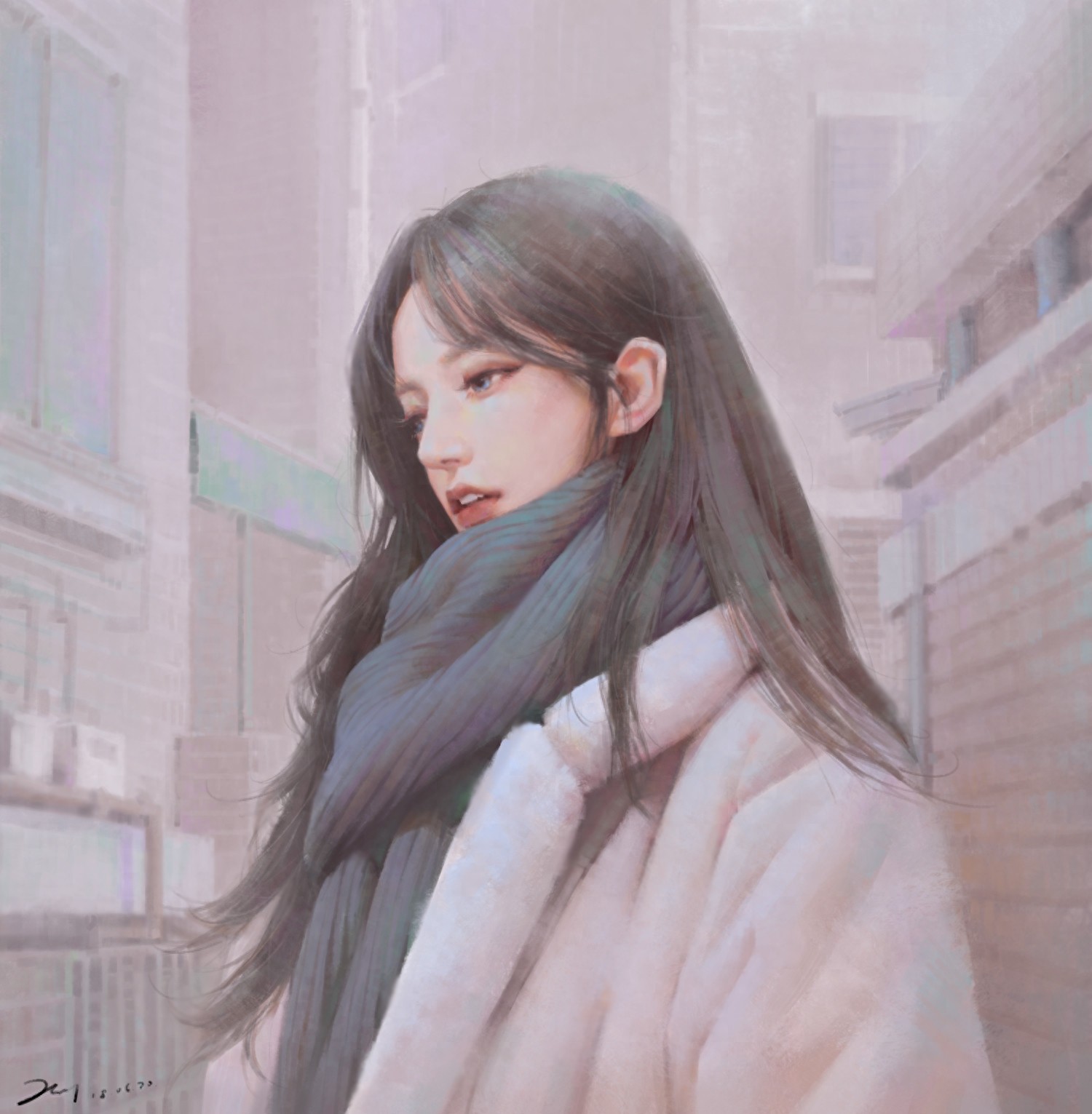 一组画风写实光影运用十分唯美的插画欣赏!非常有美感的一组作品