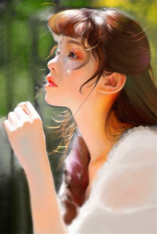 一组画风写实光影运用十分唯美的插画欣赏!非常有美感的一组作品