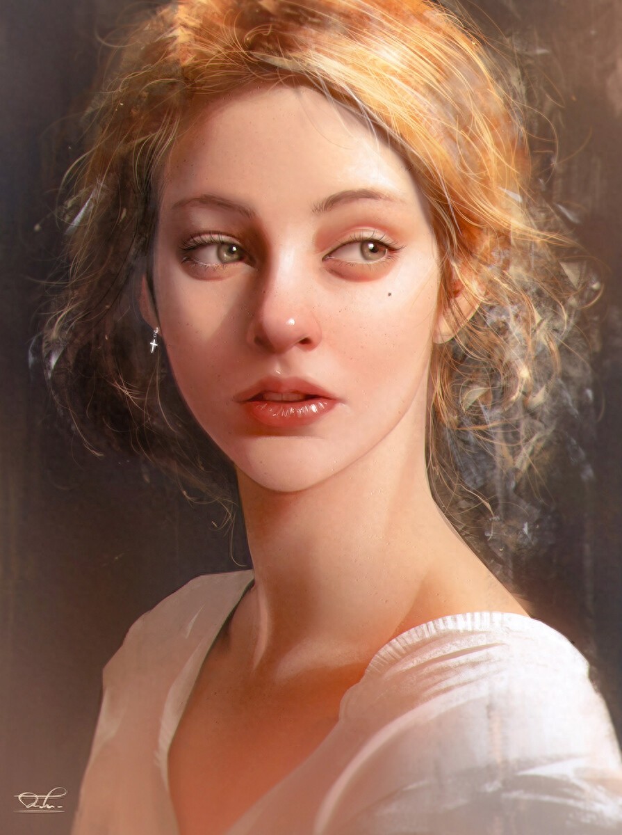 一组画风写实光影运用十分唯美的插画欣赏!非常有美感的一组作品