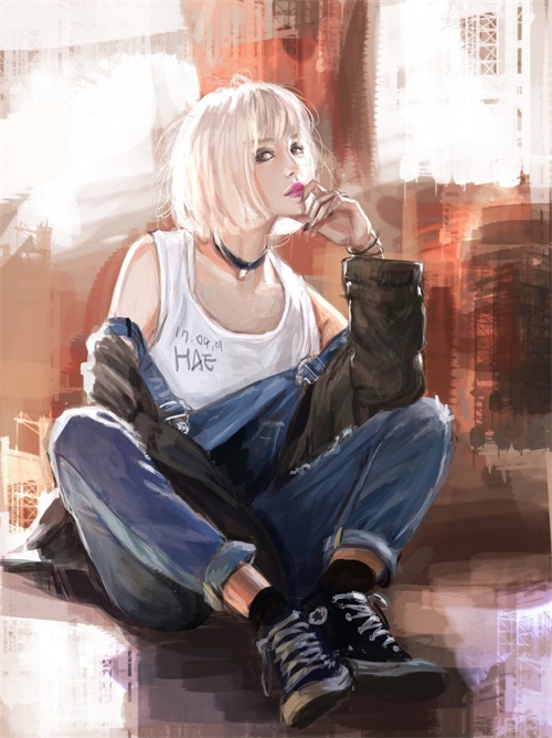 一组画风写实光影运用十分唯美的插画欣赏!非常有美感的一组作品