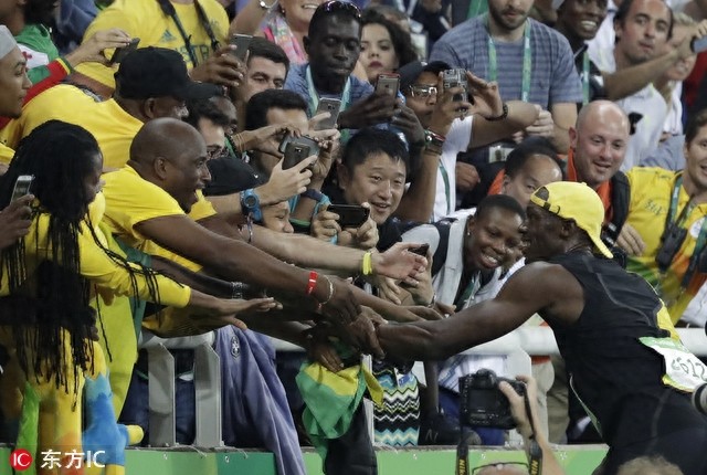 博尔特的人气到底有多高 看看这组图你就知道了