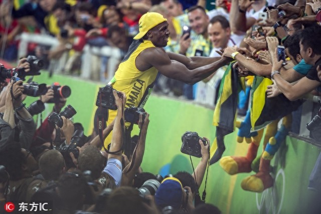 博尔特的人气到底有多高 看看这组图你就知道了