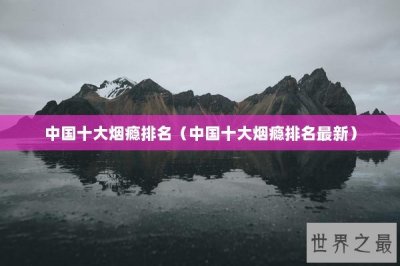 ​中国十大烟瘾排名（中国十大烟瘾排名最新）