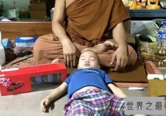 泰国最萌小和尚,喜欢打瞌睡的小团子