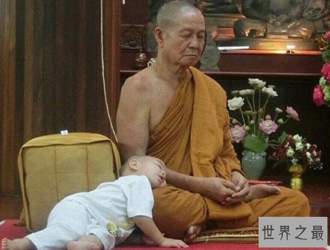 泰国最萌小和尚,喜欢打瞌睡的小团子