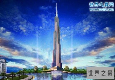 ​世界第一高楼，828米的迪拜哈利法塔(共162层)