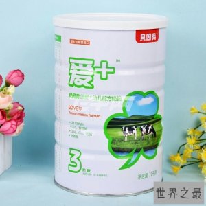 ​最新国产奶粉排名，没有三鹿奶粉，贝因美呵护你的孩子