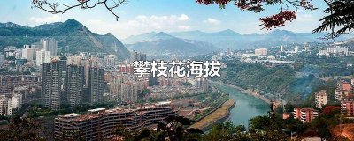 ​攀枝花海拔最低的地方 攀枝花海拔高度多少米