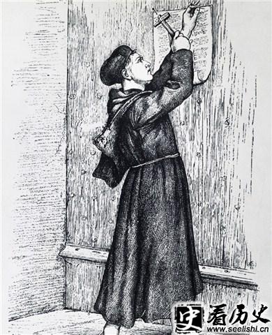 马丁路德张贴《九十五条论纲》