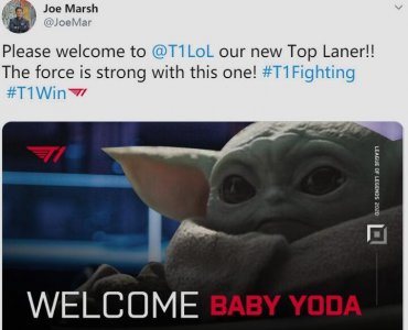 ​SKT新上单疑似浮出水面，官方配图竟然是尤达大师