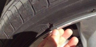 ​轮胎外皮破了如何修补
