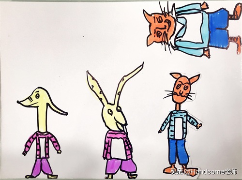 儿童创意美术教学:足球场创意画——《足球万岁》