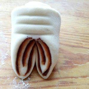 教你在家豆沙做的花样馒头,步骤简单,一学就会,我先收藏了!