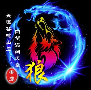 ​经典狼图腾姓氏头像（炫酷 霸气，内涵）非常引人注目哦