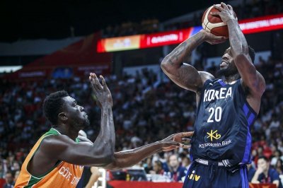 ​世界杯17-32排位赛罗健儿26+16韩国80-71科特迪瓦