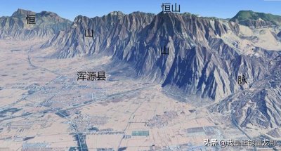 ​中国五岳地形简易图，值得收藏