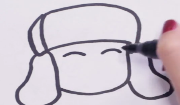 雷锋的简笔画,雷锋的全身怎么画图5