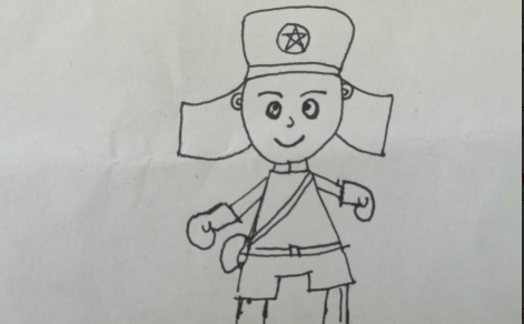 雷锋的简笔画,雷锋的全身怎么画图19