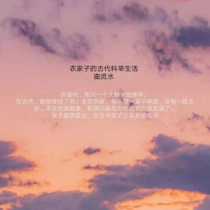 ​女穿男古代科举文《农家子的古代科举生活》