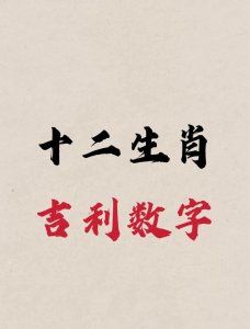 ​十二生肖的吉利数字大揭秘