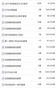 ​2023年11月21日邮票买卖价格与分析，看看你的邮票升值了吗？